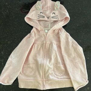 Carter's Pink Hoodie with Bunny Ears